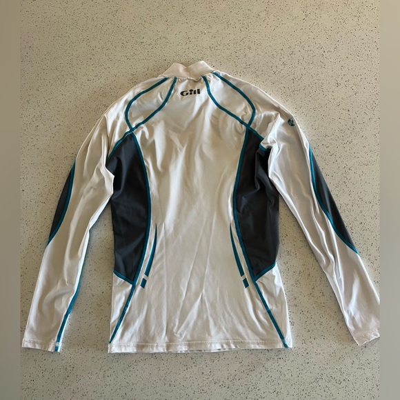 Gill Women's White and Gray Swim Rash Guard - Picture 2 of 3